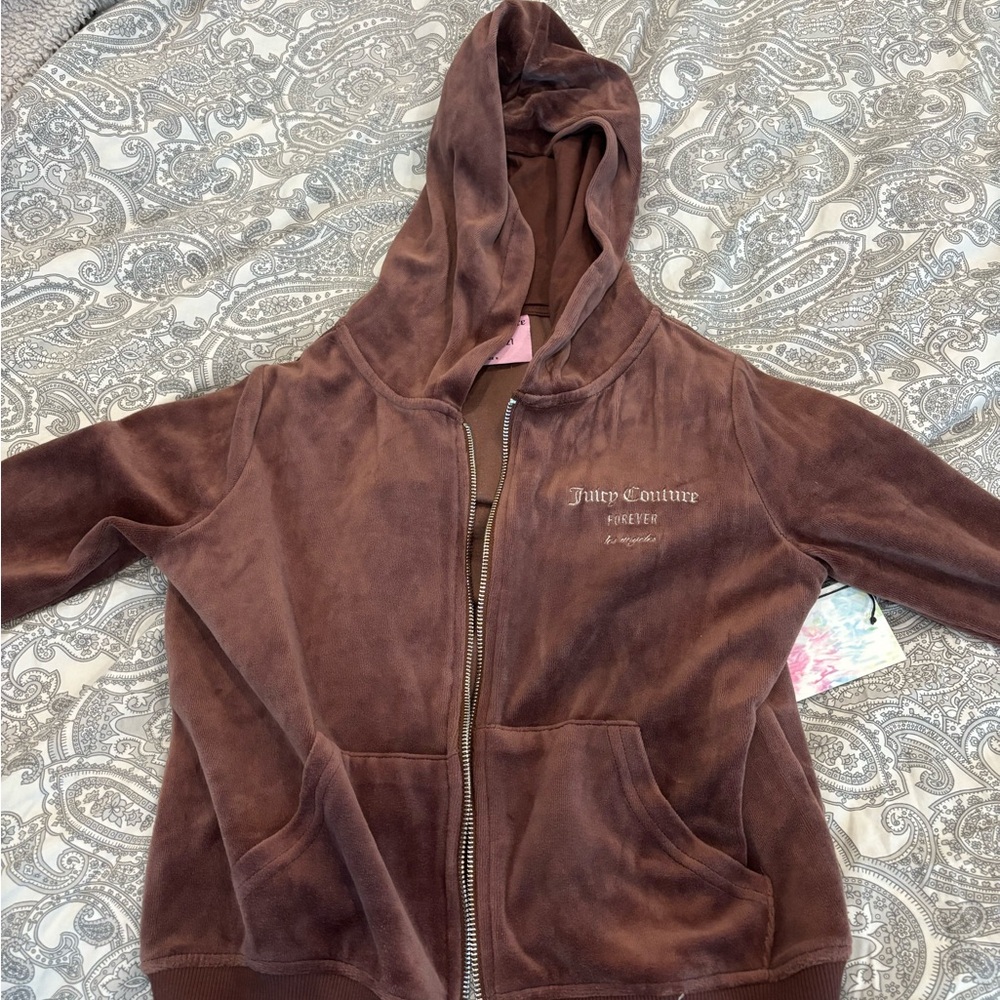 Juicy Couture Brown Velour Jacket